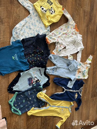 Вещи пакетом на мальчика 0-6 месяцев