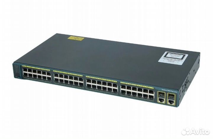 Коммутатор Cisco (WS-C2960+48TC-L) Switch 48UTP 10