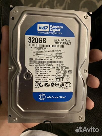 Жёсткий диск wd blue 320 gb