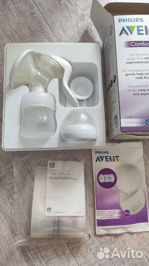 Молокоотсос avent механический