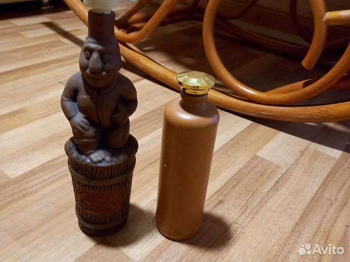 Бутылка керамическая с пробкой