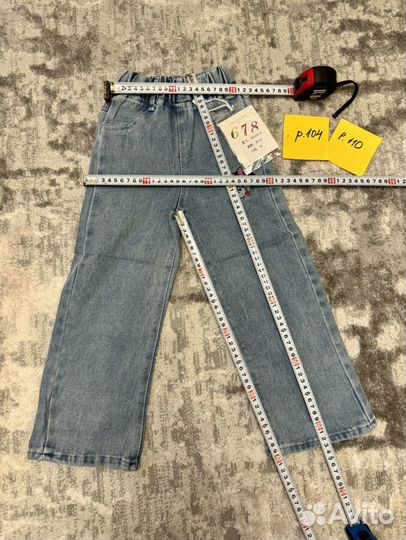 Модные джинсы для девочки с Минни новые 92-116