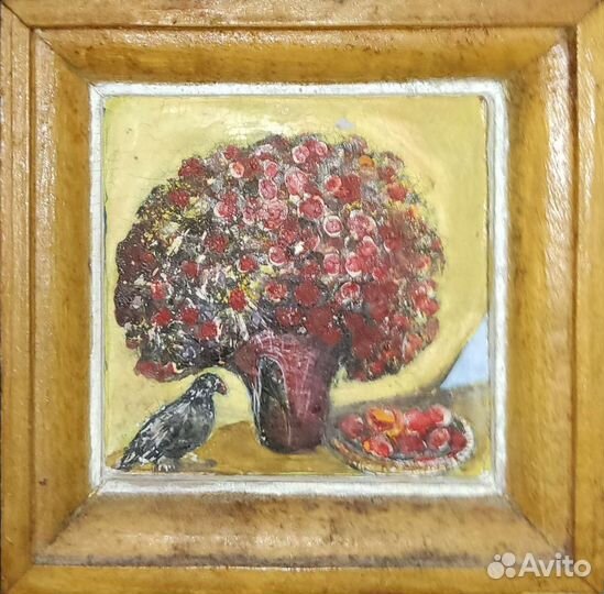 Натюрморт с птицей, художник Шонина Светлана 1994г