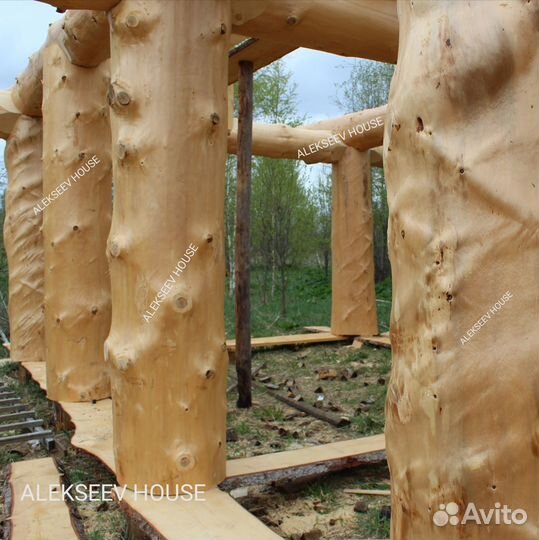 Срубы домов, бань из бревна. Деревянные дома