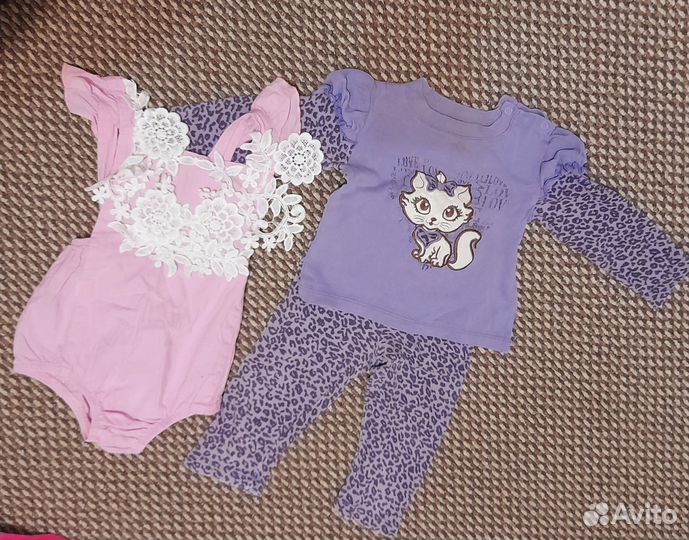 Вещи для девочки пакетом 74-80