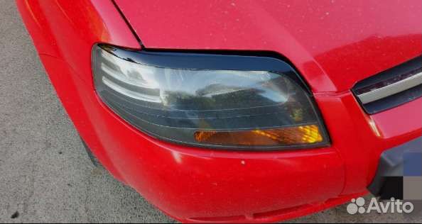 Реснички на фары Chevrolet Aveo T200 хэтчбек