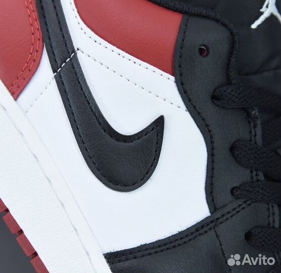 Nike Air Jordan 1 Low Bred Toe Кроссовки