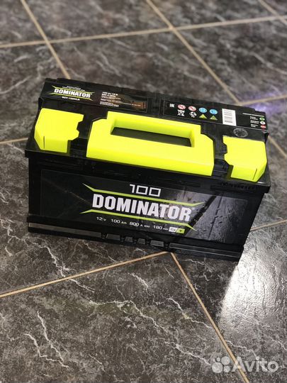 Аккумулятор Dominator 100 Ач обратная полярность
