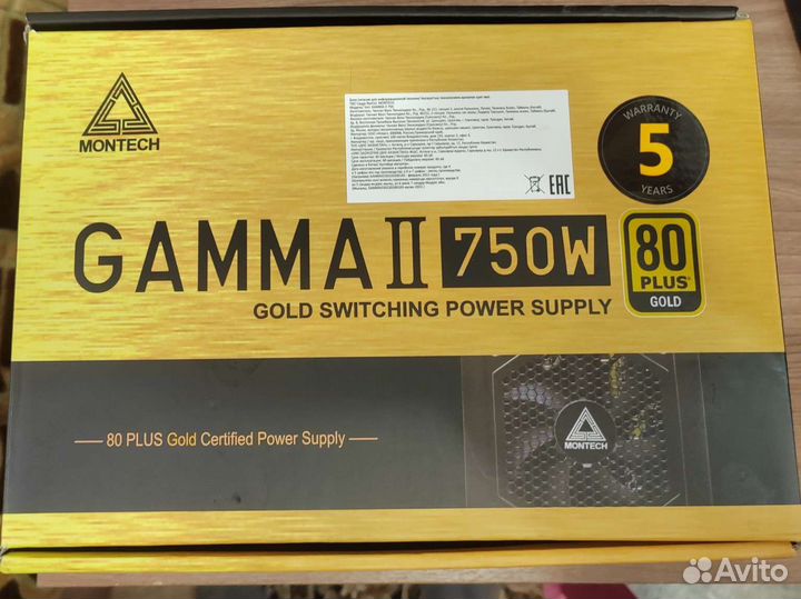 Новый Блок питания Montech Gamma II 750W 80+ Gold