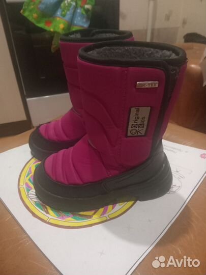 Зимняя обувь на девочку пакетом