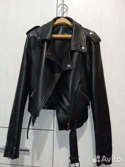 Куртка кожаная женская s