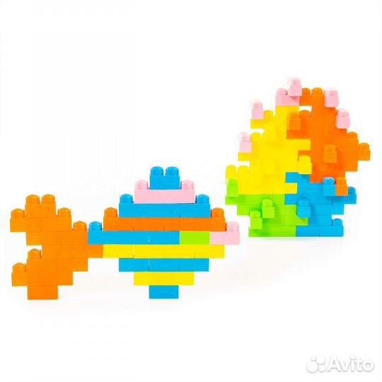 Конструктор пластмассовый Малютка 185 элементов