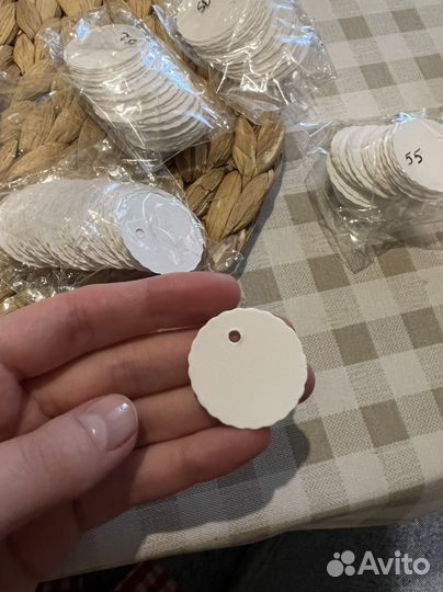 Бирки картонные (белые)