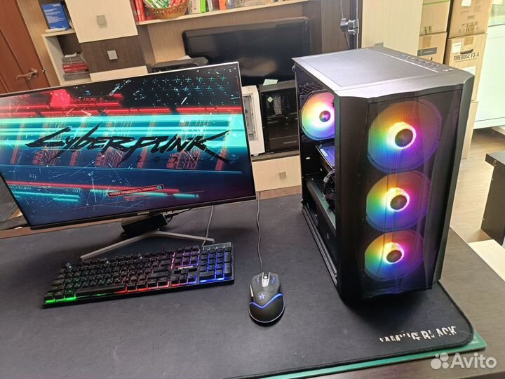 Игровой комп на Intel 12100F+ RTX1660 Ti