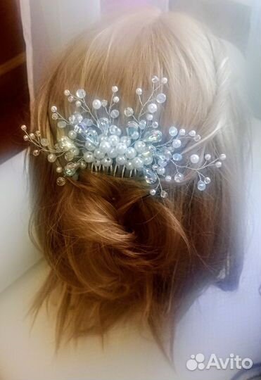 Свадебная заколка для волос, гребень на свадьбу