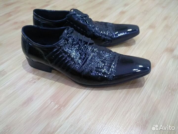 Туфли мужские кожа/лак
