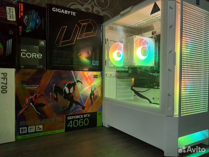 Пк RTX 4060Ti+Core i5-12500/B760 в Соugаr Airfасе