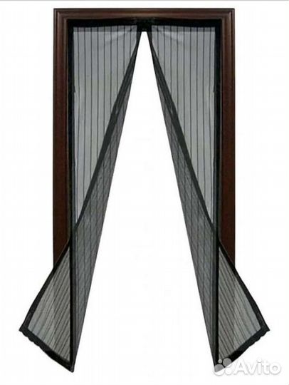 Москитная сетка на двери на магнитах. 120-210 см