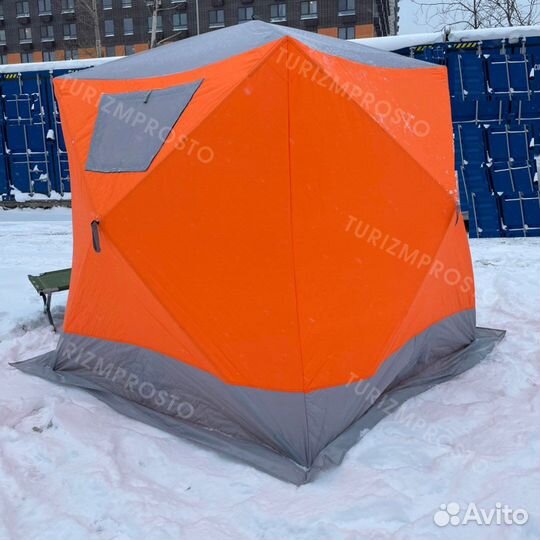Зимняя палатка куб трехслойная 200х200
