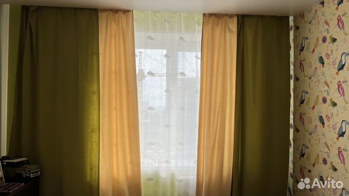 Шторы (комплект, 3 штуки)