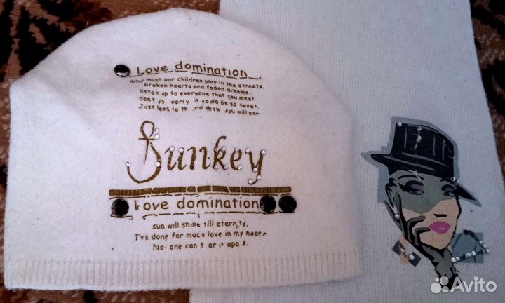 Комплект шапка и шарф женский