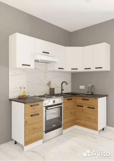 Кухня угловая Брауни 2.0м*1.2