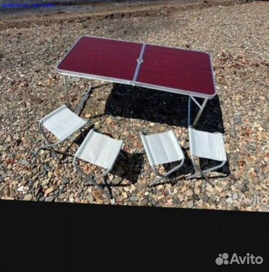 Складной стол + 4 стула (Арт.94487)