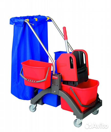 Тележка уборочная Vermop 2 ведра + мешок + отжим