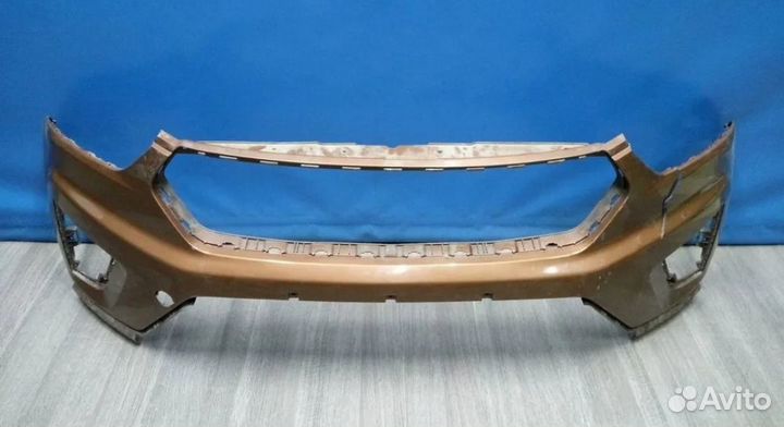 Бампер передний Крета. Оранжевый