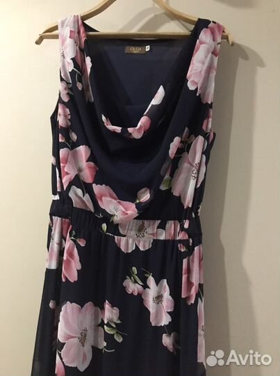 Платье шифоновое на выпускной 48 размер