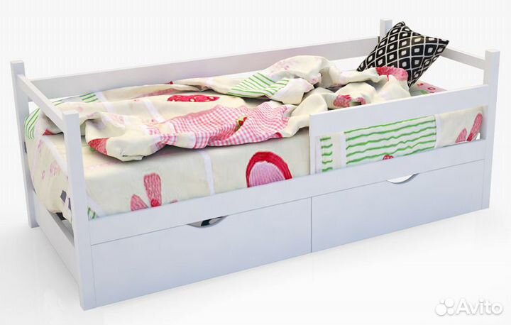 Кровать - тахта scandi белая