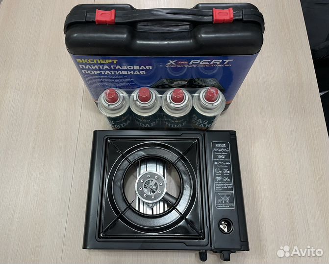 Газовая плитка с переходником туристическая новая