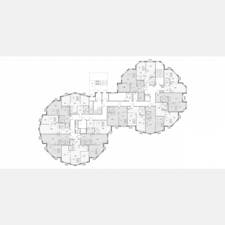 1-к. квартира, 43,1 м², 1/7 эт.