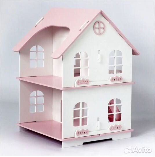 Деревянная игрушка LittleWoodHome Домик Лолли, роз