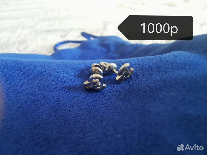 Серьги серебро