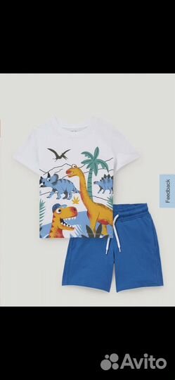 Комплект футболка шорты h&m 104