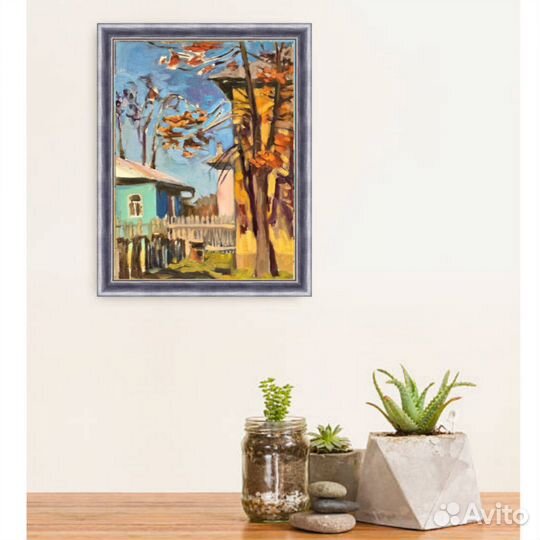 Картина маслом Пейзаж Дворик