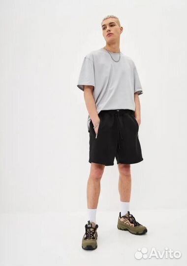 Шорты мужские хлопковые широкие оверсайз