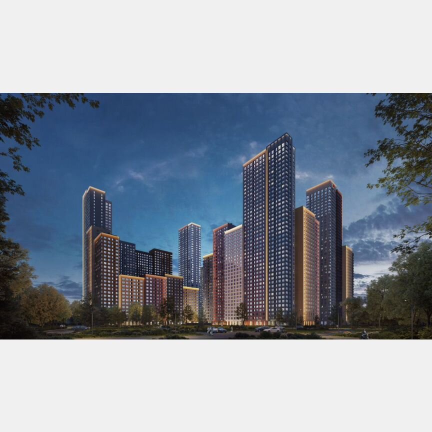 2-к. квартира, 69,6 м², 12/43 эт.