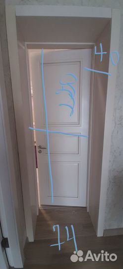 Двери из массива сосны бу