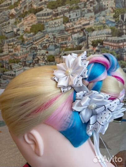 Резинки на пучок в стиле канзаши