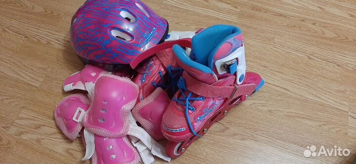 Детские ролики и защита бу