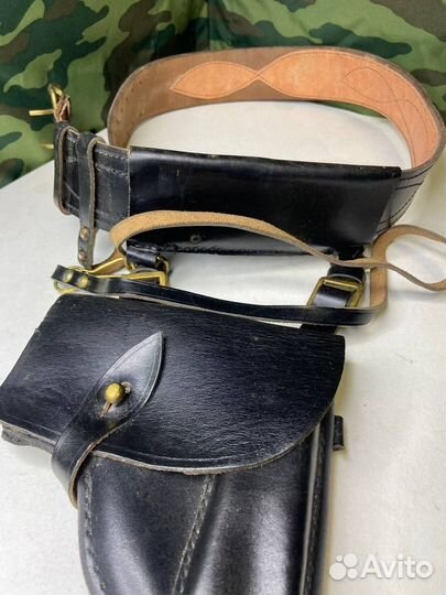 Ремень офицерский портупея СССР с кобурой вмф