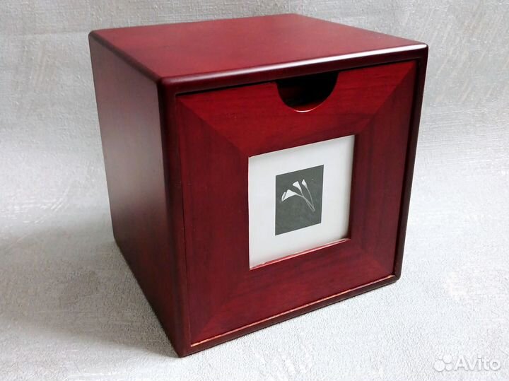 Деревянная шкатулка для дисков фотографий