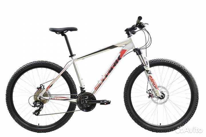 Велосипед StarkIndy 27.2серебр/черный -красный 20