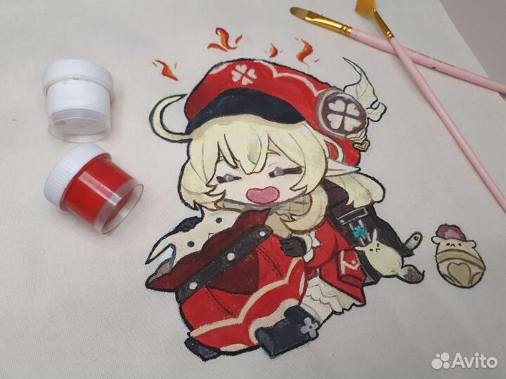 Шопер ручной росписи