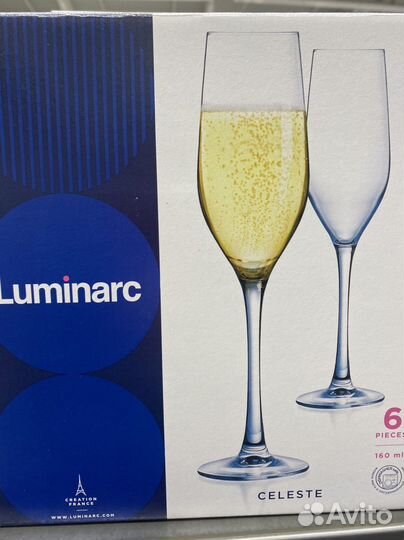 Бокалы для шампанского новые