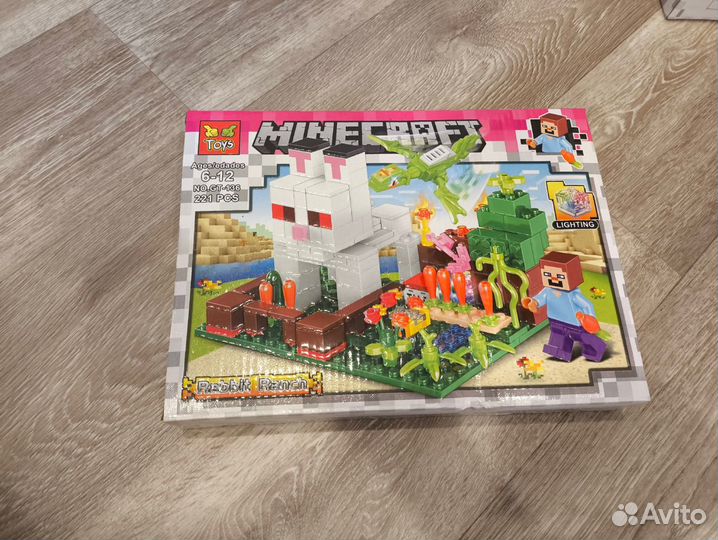 Набор конструкторов (Лего) Minecarft 4 шт в наборе