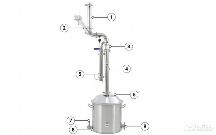 Самогонный аппарат Wein 6 PRO, 37 л