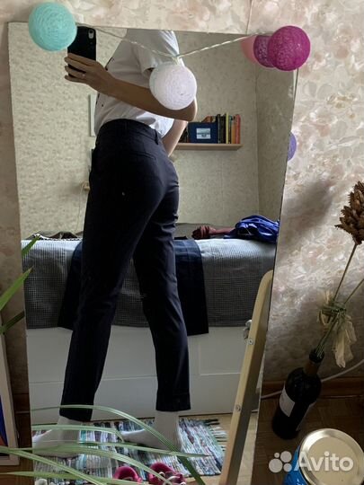 Брюки темно-синие